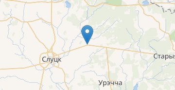 Mapa Krasnoe Selo, povorot, Sluckiy r-n MINSKAYA OBL.