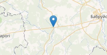 Map Gorodok, povorot, Glusskiy r-n MOGILEVSKAYA OBL.