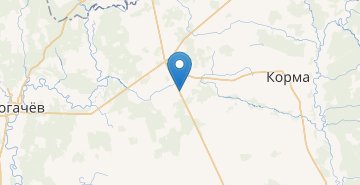 Map Staryy Krivsk, Rogachevskiy r-n GOMELSKAYA OBL.