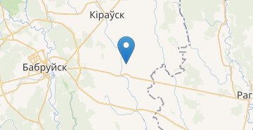 地图 YUzofin, Bobruyskiy r-n MOGILEVSKAYA OBL.