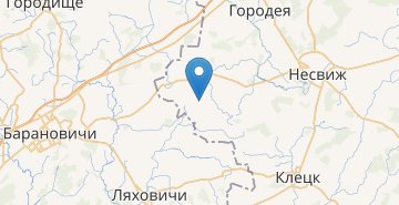 Map Gricy, Nesvizhskiy r-n MINSKAYA OBL.