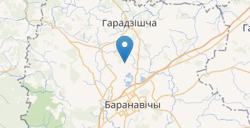 Map Tyukantovichi, Baranovichskiy r-n BRESTSKAYA OBL.