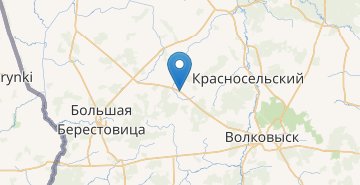 Карта Красный Пруд, Волковысский р-н ГРОДНЕНСКАЯ ОБЛ.