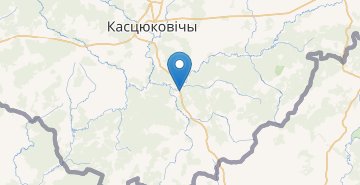 Map Belynkovichi, Kostyukovichskiy r-n MOGILEVSKAYA OBL.
