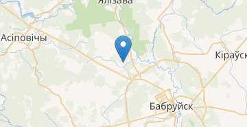 Mapa Izyumovo, Bobruyskiy r-n MOGILEVSKAYA OBL.