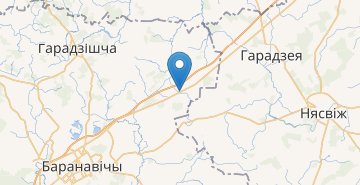 Map Nizhnee CHernihovo, povorot, Baranovichskiy r-n BRESTSKAYA OBL.