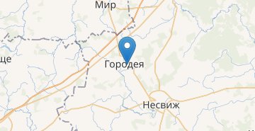 Map Gorodeya, Nesvizhskiy r-n MINSKAYA OBL.