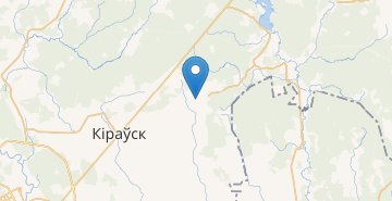 Map Hvoynica, Kirovskiy r-n MOGILEVSKAYA OBL.