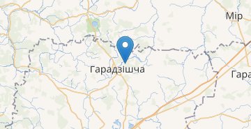 Map YAsenec, povorot, Baranovichskiy r-n BRESTSKAYA OBL.