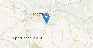 Map Peski, Mostovskiy r-n GRODNENSKAYA OBL.