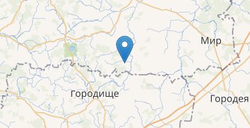 Map Podgayna, Korelichskiy r-n GRODNENSKAYA OBL.