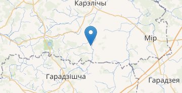 Map Olshany, Korelichskiy r-n GRODNENSKAYA OBL.