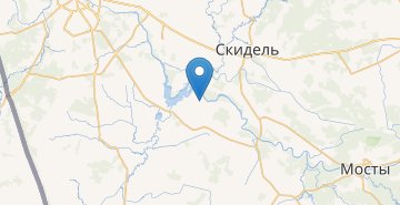 Map Bogatyrevichi, povorot, Mostovskiy r-n GRODNENSKAYA OBL.