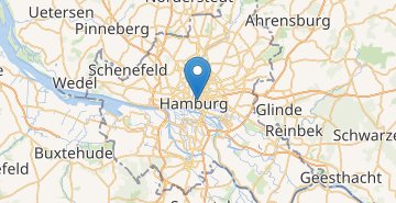 Mapa Hamburg