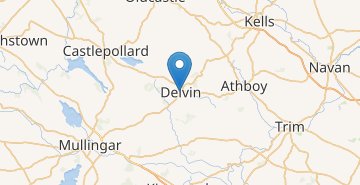 Mapa Delvin (Leinster)