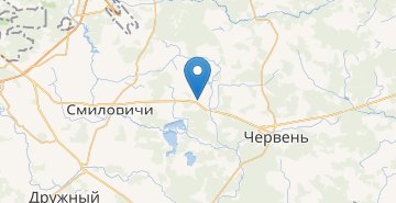 Mapa Krasnaya Gora, CHervenskiy r-n MINSKAYA OBL.