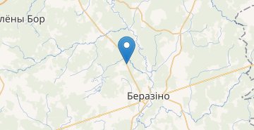 Map Pruzhanka, povorot, Berezinskiy r-n MINSKAYA OBL.