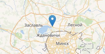 Mapa ZHdanovichi, povorot, Minskiy r-n MINSKAYA OBL.