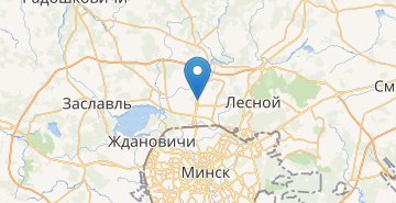 Mapa Bolshevik, povorot, Minskiy r-n MINSKAYA OBL.