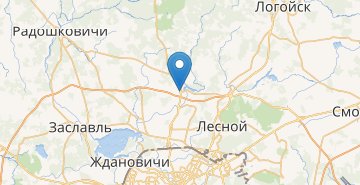 地图 Vishnevka, povorot, Minskiy r-n MINSKAYA OBL.
