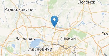 地图 Vishnevka, Papernyanskiy s/s Minskiy r-n MINSKAYA OBL.