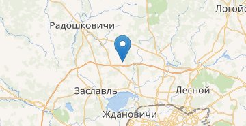 Map Vyshkovo, Minskiy r-n MINSKAYA OBL.