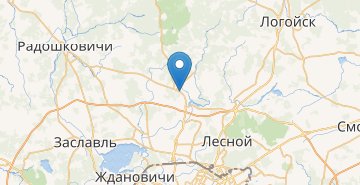 Map Luskovo, povorot, Minskiy r-n MINSKAYA OBL.