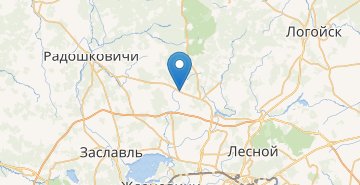Map Uglyany, Minskiy r-n MINSKAYA OBL.