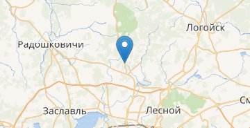 Mapa Lesiny, Minskiy r-n MINSKAYA OBL.