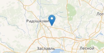 Map Novyy Dvor, Rogovskiy s/sovet, Rogovskiy s/s Minskiy r-n MINSKAYA OBL.