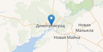Map Dimitrovgrad