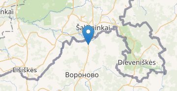 Карта Бенякони, Вороновский р-н ГРОДНЕНСКАЯ ОБЛ.