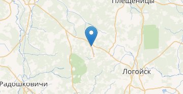 Map YAnushkovichi, Logoyskiy r-n MINSKAYA OBL.