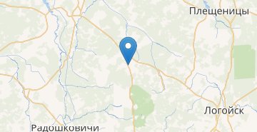 Mapa Kozlevschina, Logoyskiy r-n MINSKAYA OBL.