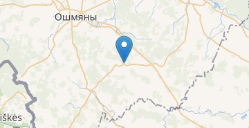 Map Boruny, Oshmyanskiy r-n GRODNENSKAYA OBL.