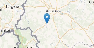 Map Adamovschina, Oshmyanskiy r-n GRODNENSKAYA OBL.