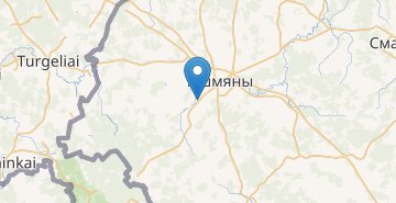 Mapa Mordasy, Oshmyanskiy r-n GRODNENSKAYA OBL.