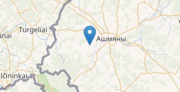 Map Antonovo, Oshmyanskiy rayon, Oshmyanskiy r-n GRODNENSKAYA OBL.