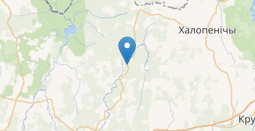 Mapa Krinichki, povorot, Borisovskiy r-n MINSKAYA OBL.