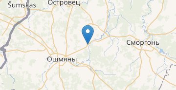 Mapa ZHuprany, Oshmyanskiy r-n GRODNENSKAYA OBL.