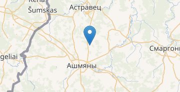 Мапа Прасковщина, Ошмянский р-н ГРОДНЕНСКАЯ ОБЛ.