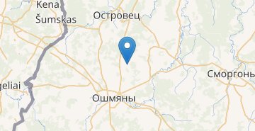 Map Ankudy, Oshmyanskiy r-n GRODNENSKAYA OBL.