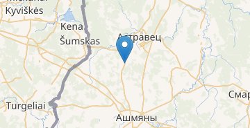 Mapa Gudogay, Ostroveckiy r-n GRODNENSKAYA OBL.