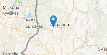 Mapa Gudogay, zh/d stanciya, Ostroveckiy r-n GRODNENSKAYA OBL.