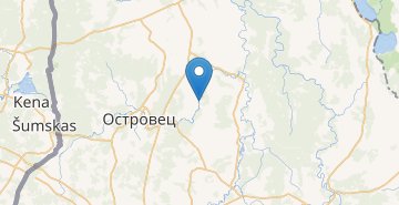 Map Subeli, povorot, Ostroveckiy s/s Ostroveckiy r-n GRODNENSKAYA OBL.