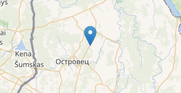 Mapa Gury, Ostroveckiy r-n GRODNENSKAYA OBL.