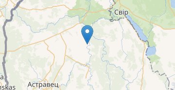 地图 YAcyny, Ostroveckiy r-n GRODNENSKAYA OBL.
