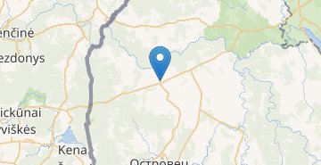 Map Vorona, Ostroveckiy r-n GRODNENSKAYA OBL.