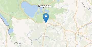 Map Brusy, povorot, Myadelskiy r-n MINSKAYA OBL.