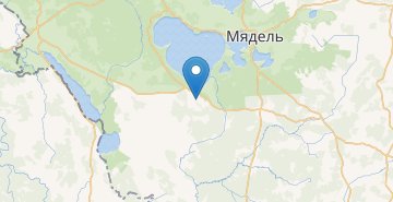 Map Kolodino, povorot, Myadelskiy r-n MINSKAYA OBL.